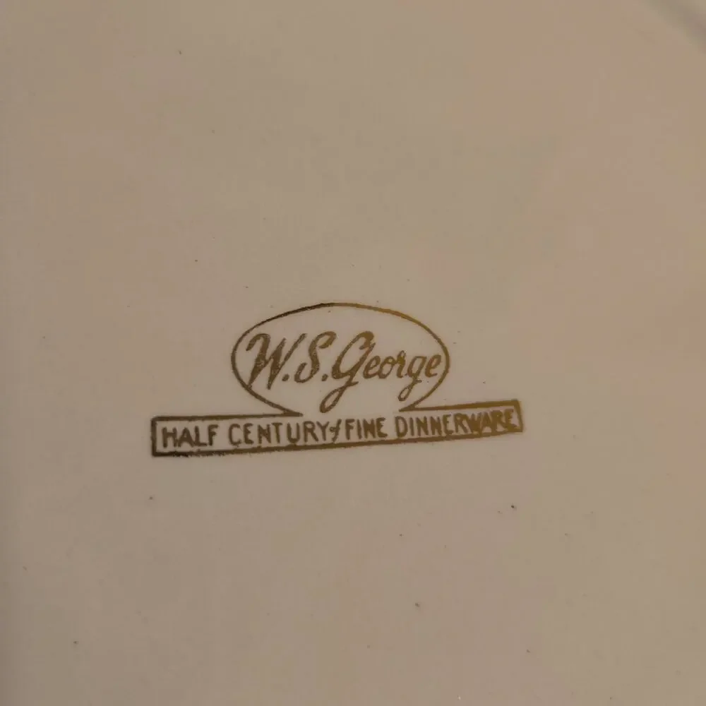 W.S. George Pine Cone pattern dinner 3